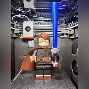 3D Printed LEGO Star Wars Anakin Skywalker (with Lightsaber)